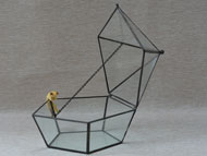 YNGT-25 Terrarium géométrique (Jardinière suspendue en verre)