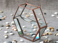YNGT-26 Terrarium géométrique (Jardinière suspendue en verre)