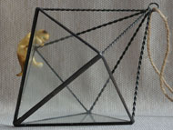YNGT-38 Terrarium géométrique (Jardinière suspendue en verre)