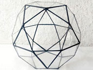 YNGT-06 Terrarium géométrique (Jardinière suspendue en verre)